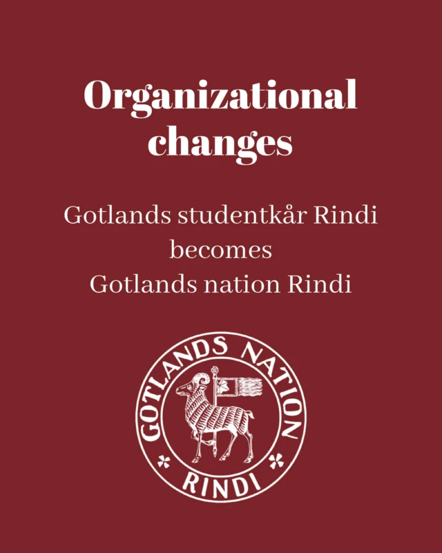 🐏🐏🐏 APRILSKÄMT / APRIL FOOLS
Som ett resultat av våra juristers ständiga arbete och dålig protokollföring på ett av konsistoriets möten år 2010 kan vi idag förklara oss som en studentnation!

Detta kommer efter beslut taget på lagtima landskap (tidigare sk. medlemsmöte). Tack till alla som har bidragit till denna förändring. Vi kan nu stolt projicera oss som Uppsalas enda nation på rätt sida av Östersjön.

Observera att vi till följd fortsatt denna vecka har utökade mottagningstider på kuratorsexpeditionen för att besvara era eventuella frågor.

Vi ser fram emot att vara en del av @kuratorskonventet och våra jurister arbetar fortsatt med att ta över användarnamnet @gotlandsnation för att undvika krångel.

-

As a result of our lawyers' constant work and poor protocols at one of the university chancellory meetings in 2010, we can now declare ourselves a student nation!

This comes after a decision was made at the lagtima landskap (formerly known as the members' meeting). Thanks to everyone who has contributed to this change. We can now proudly project ourselves as Uppsala's only nation on the right side of the Baltic Sea.

Please note that as a result, we will continue to have extended reception hours at the curator's office this week to answer any questions you may have.

We look forward to being part of @kuratorskonventet and our lawyers are continuing to work on taking over the username @gotlandsnation to avoid hassle.
