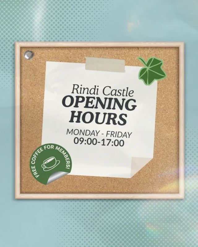 ☕Need somewhere comfy to study, relax or hang out with friends? The Rindi Castle is the place to be!
Our usual opening hours are 9-17 on weekdays!